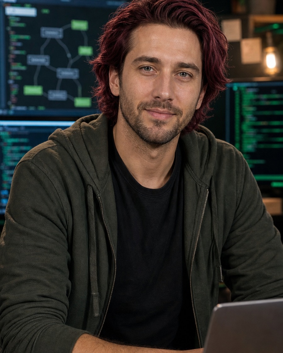 Ben Nodeforge AI coding persona portrait