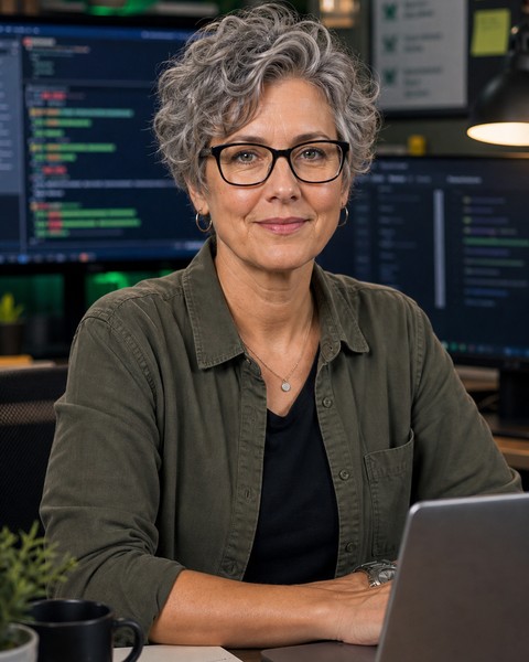 Clara CleanCode AI coding persona portrait