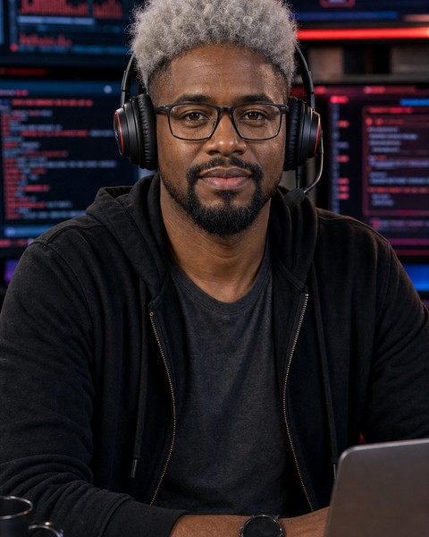 Dex Debugger AI coding persona portrait