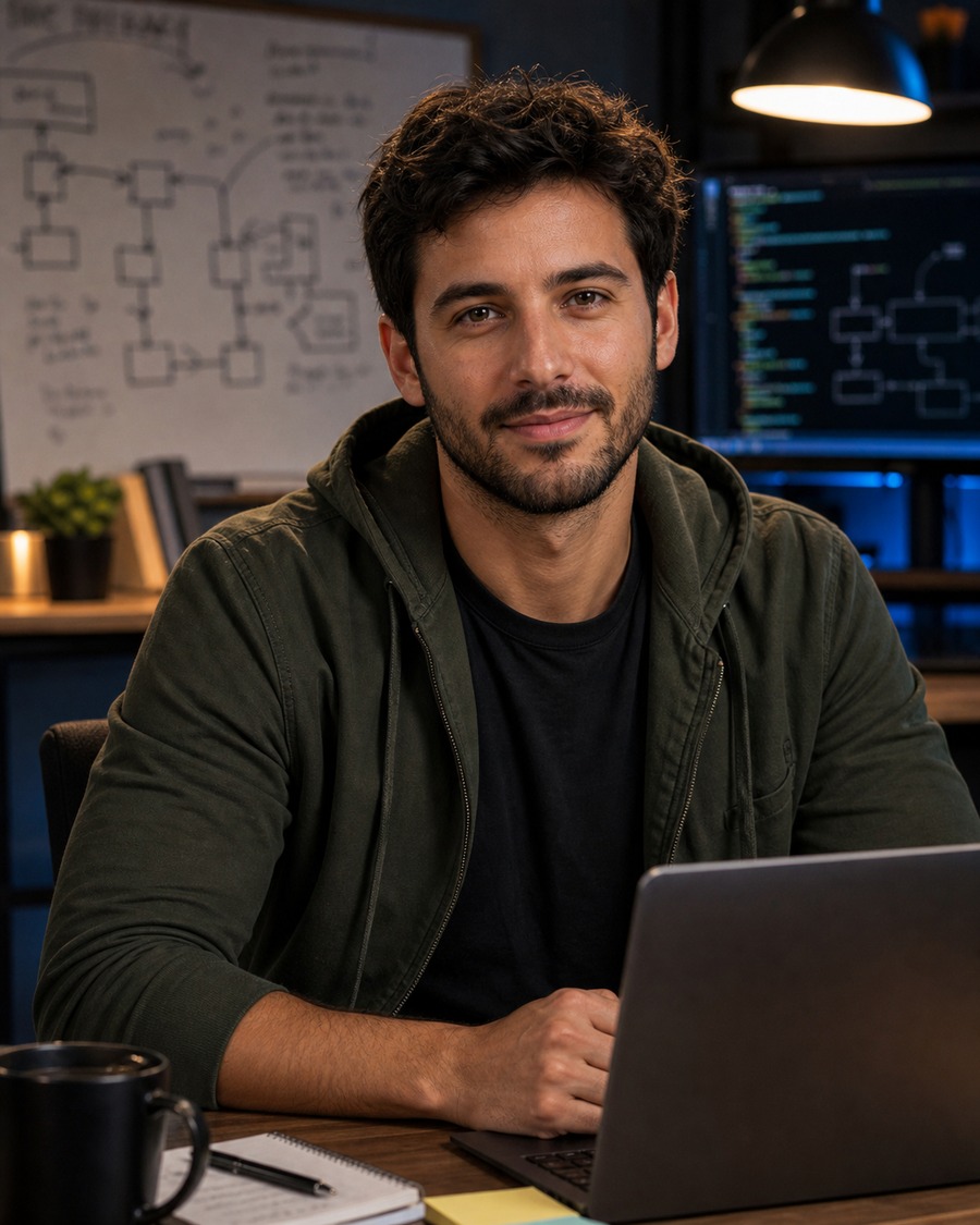 Leo Loopson AI coding persona portrait