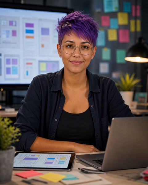 Nora No-Code-to-Code AI coding persona portrait