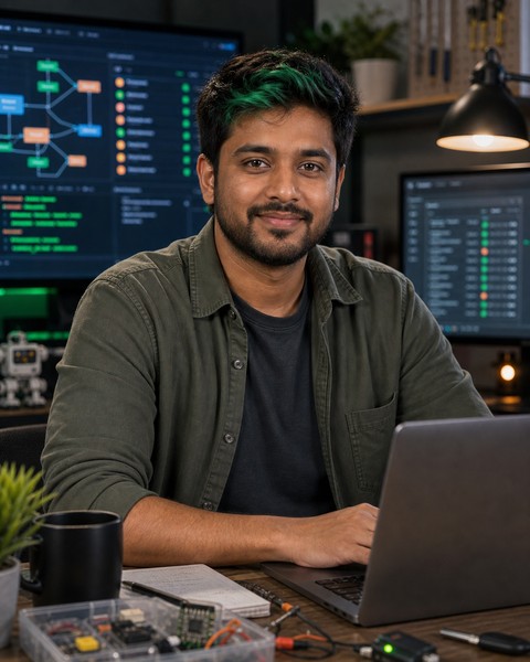 Ravi Automate AI coding persona portrait