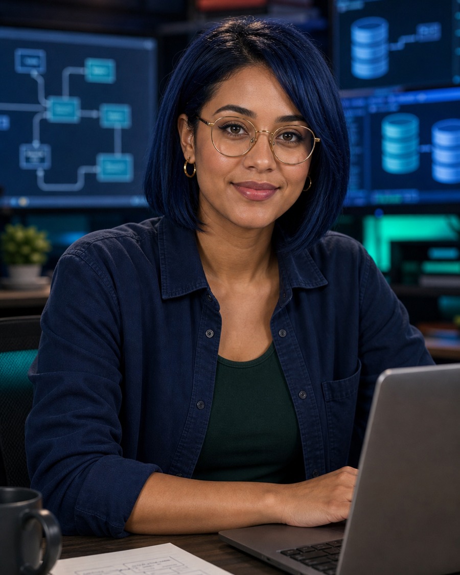 Sofia SQL AI coding persona portrait