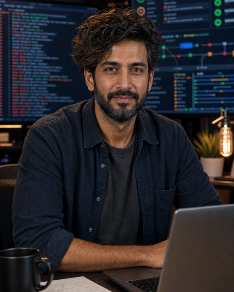 Tariq Trace AI coding persona portrait