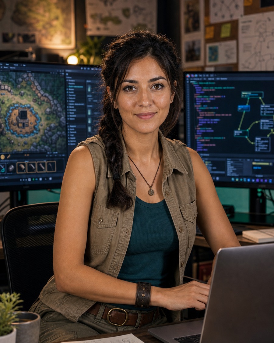 Tessa Trailcode AI coding persona portrait