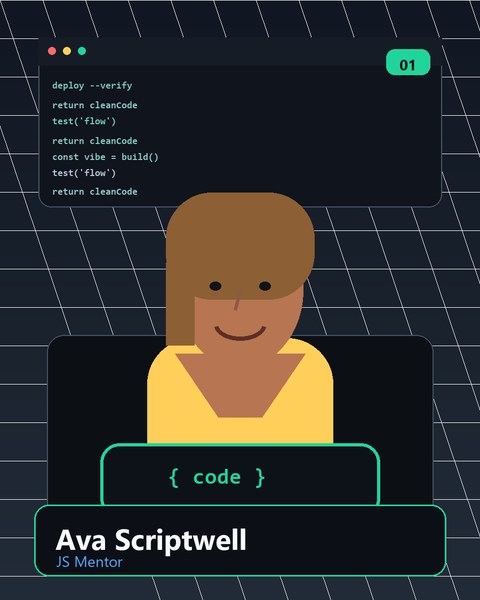 Ava Scriptwell AI coding persona portrait