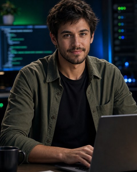 Ben Nodeforge AI coding persona portrait