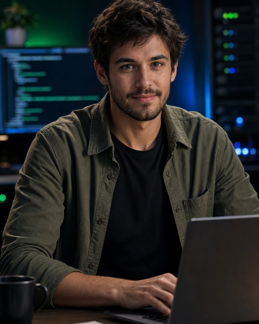 Ben Nodeforge AI coding persona portrait
