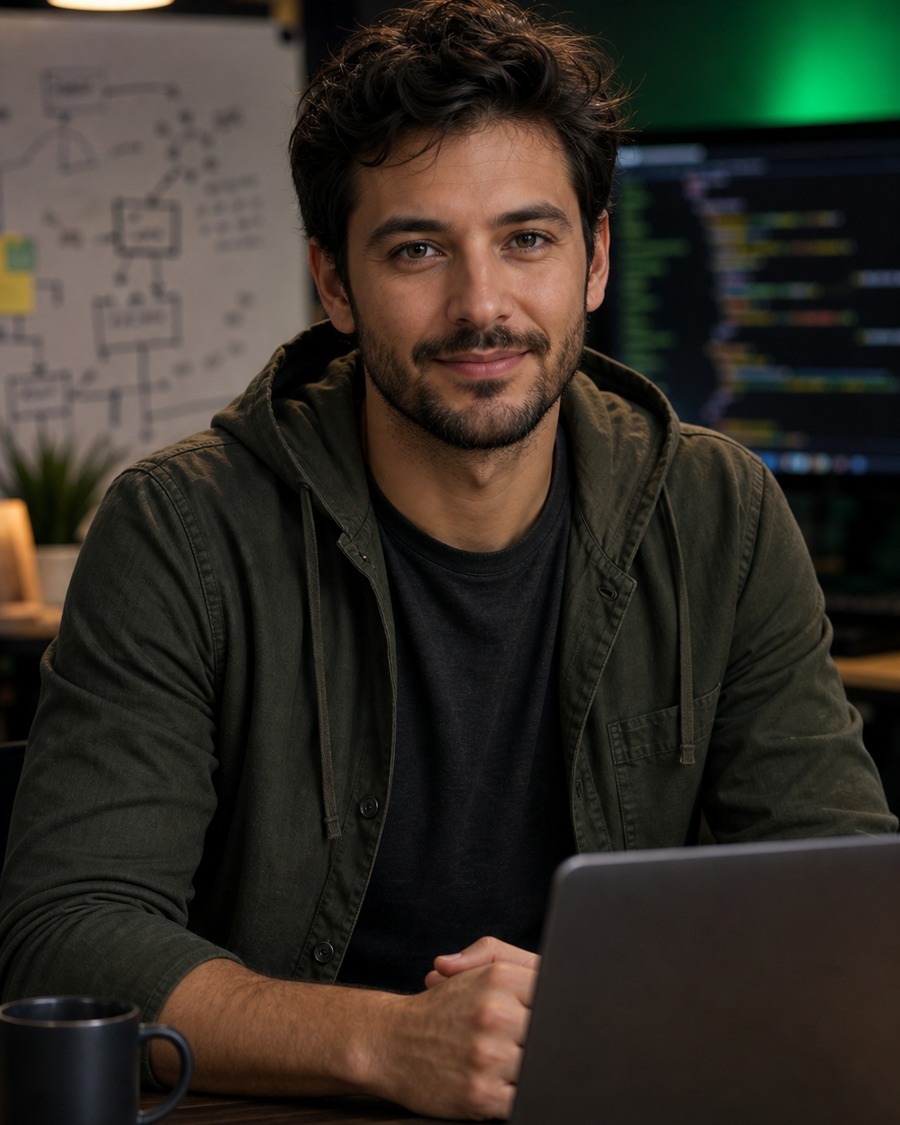 Leo Loopson AI coding persona portrait