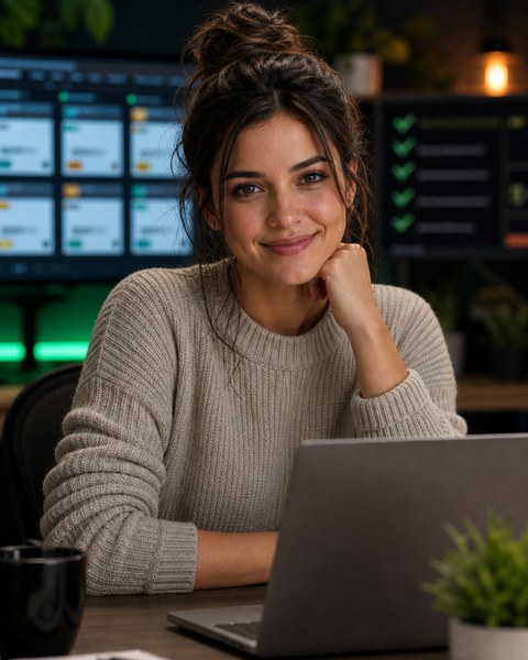 Lina Launchpad AI coding persona portrait