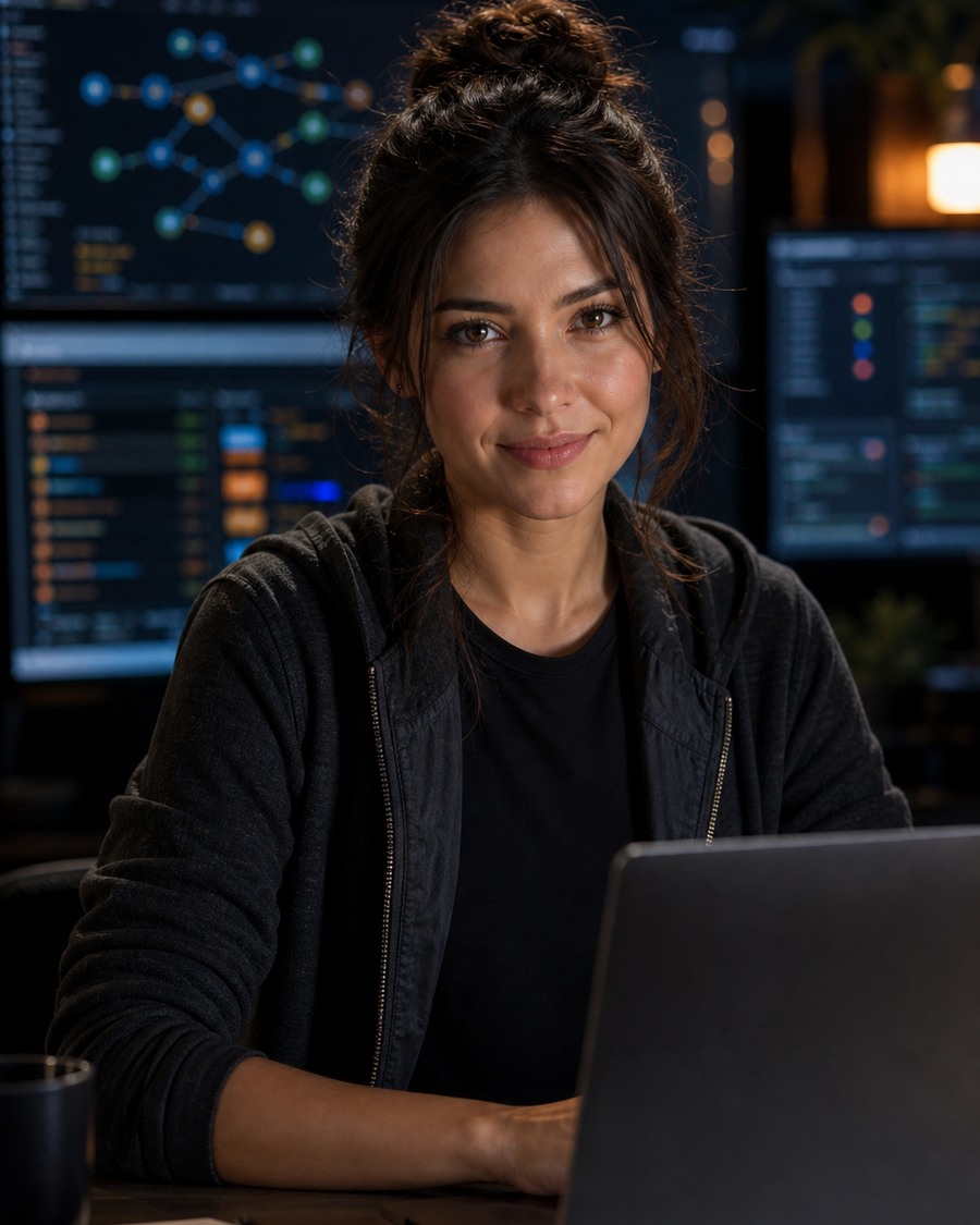 Ruby Runtime AI coding persona portrait