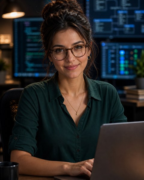 Sofia SQL AI coding persona portrait