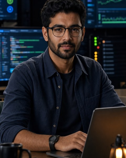 Tariq Trace AI coding persona portrait